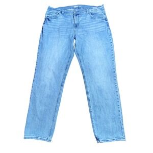 Old Navy Boyfriend Mid Rise Light Wash Denim Jeans Women Size 12